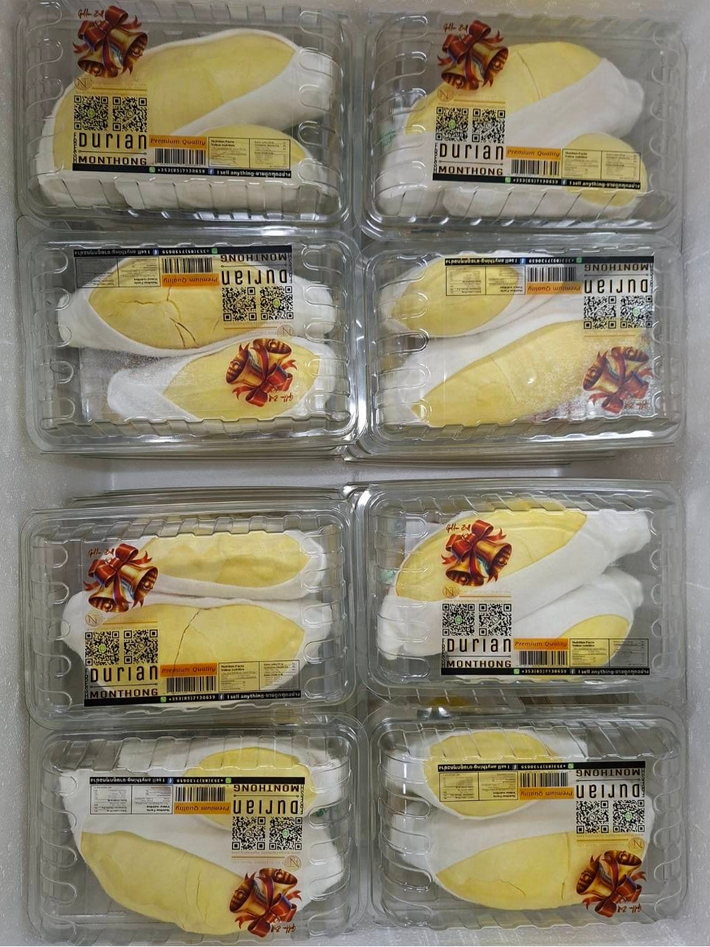 ทุเรียนหมอนทองพรีเมี่ยม 550 กรัม / Mon thong Durian premium GW 550 g