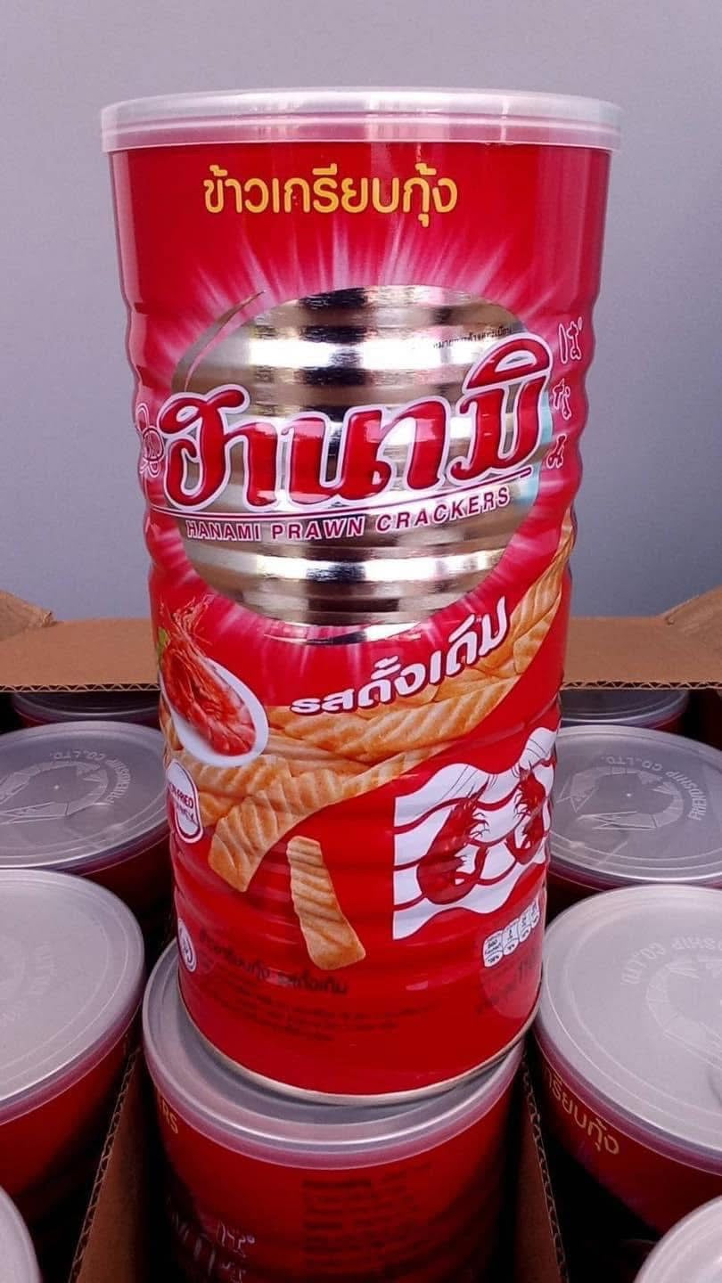ฮานามิข้าวเกรียบกุ้งรสดั้งเดิม 110 ก HANAMI Classic Prawn crackers 110 g