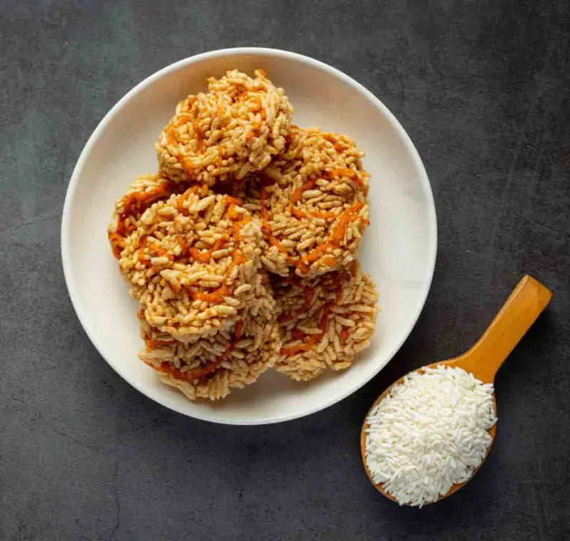 ข้าวแต๋นน้ำแตงโม 260 กรัม / Crispy rice crackers with traditional watermelon syrup 260g