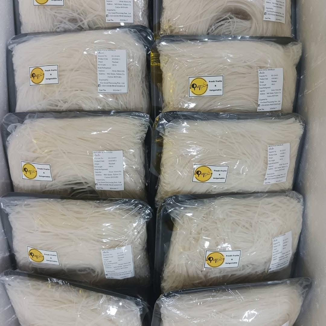 เส้นเล็กสด(ตราดอกบัว)500ก / Thin Rice Noodle 500g