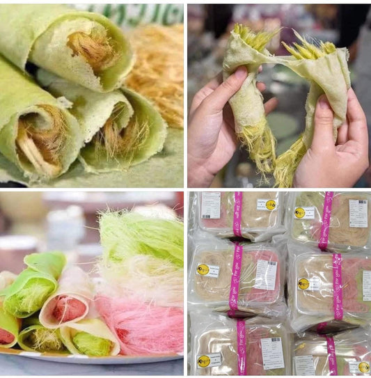 โรตีสายไหม Roti with Candy floss