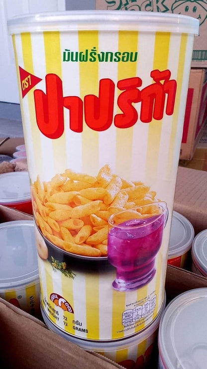 ปาปริก้า ขนมมันฝรั่งกรอบ 72ก. Paprika Potato Snack 72g (ขนมกระป๋อง)