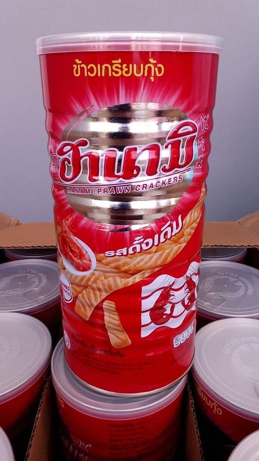 ฮานามิข้าวเกรียบกุ้งรสดั้งเดิม 110 ก HANAMI Classic Prawn crackers 110 g