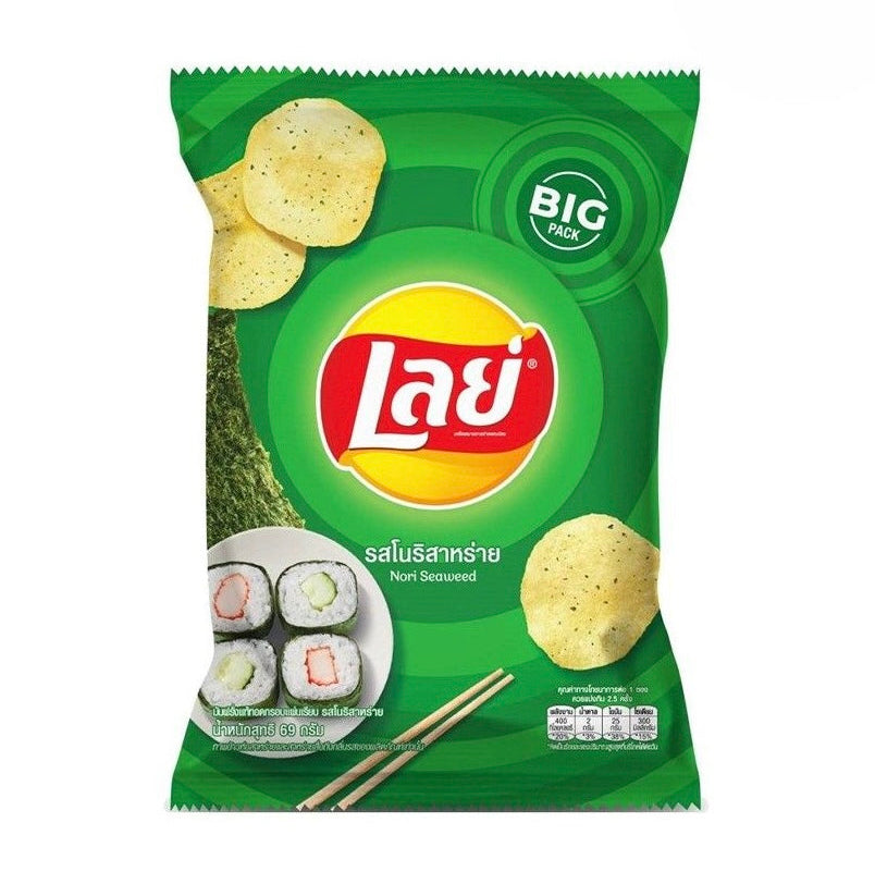 เลย์ รสโนริสาหร่าย → Lay’s Nori Seaweed Flavor 75g