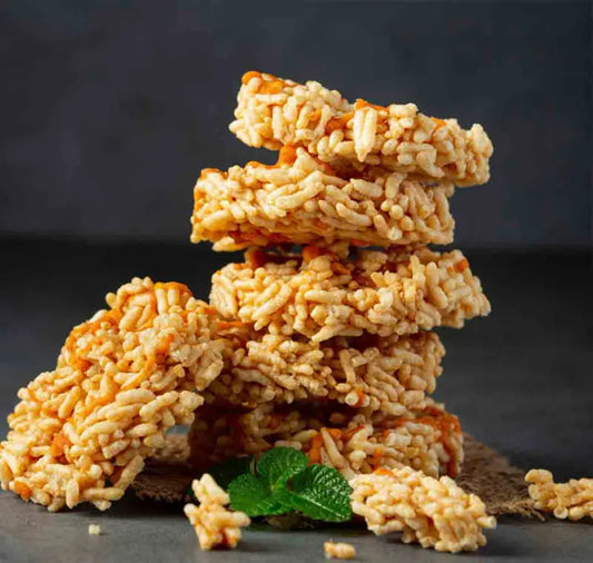 ข้าวแต๋นน้ำแตงโม 260 กรัม / Crispy rice crackers with traditional watermelon syrup 260g