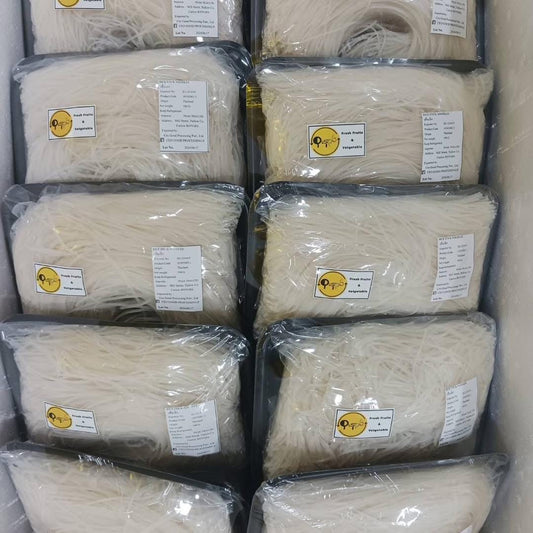 เส้นเล็กสด(ตราดอกบัว)500ก / Thin Rice Noodle 500g