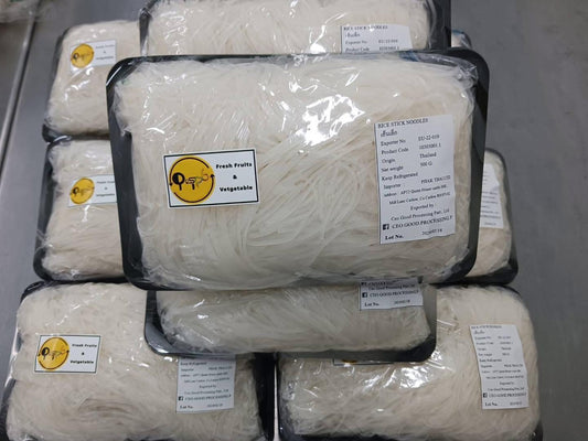 เส้นเล็กสด(ตราดอกบัว)500ก / Thin Rice Noodle 500g