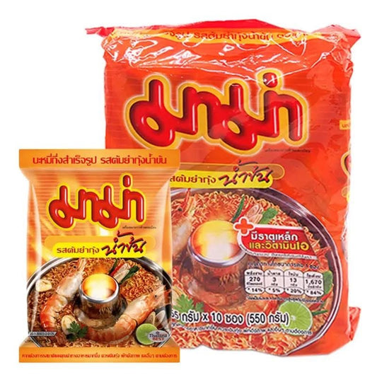 บะหมี่กึ่งสำเร็จรูป มาม่า แพค(10 ซองx60ก.) Mama Instant Noodle (10 packsx60g.)