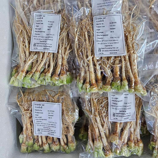 รากผักชี 100 กรัม coriander root 100g
